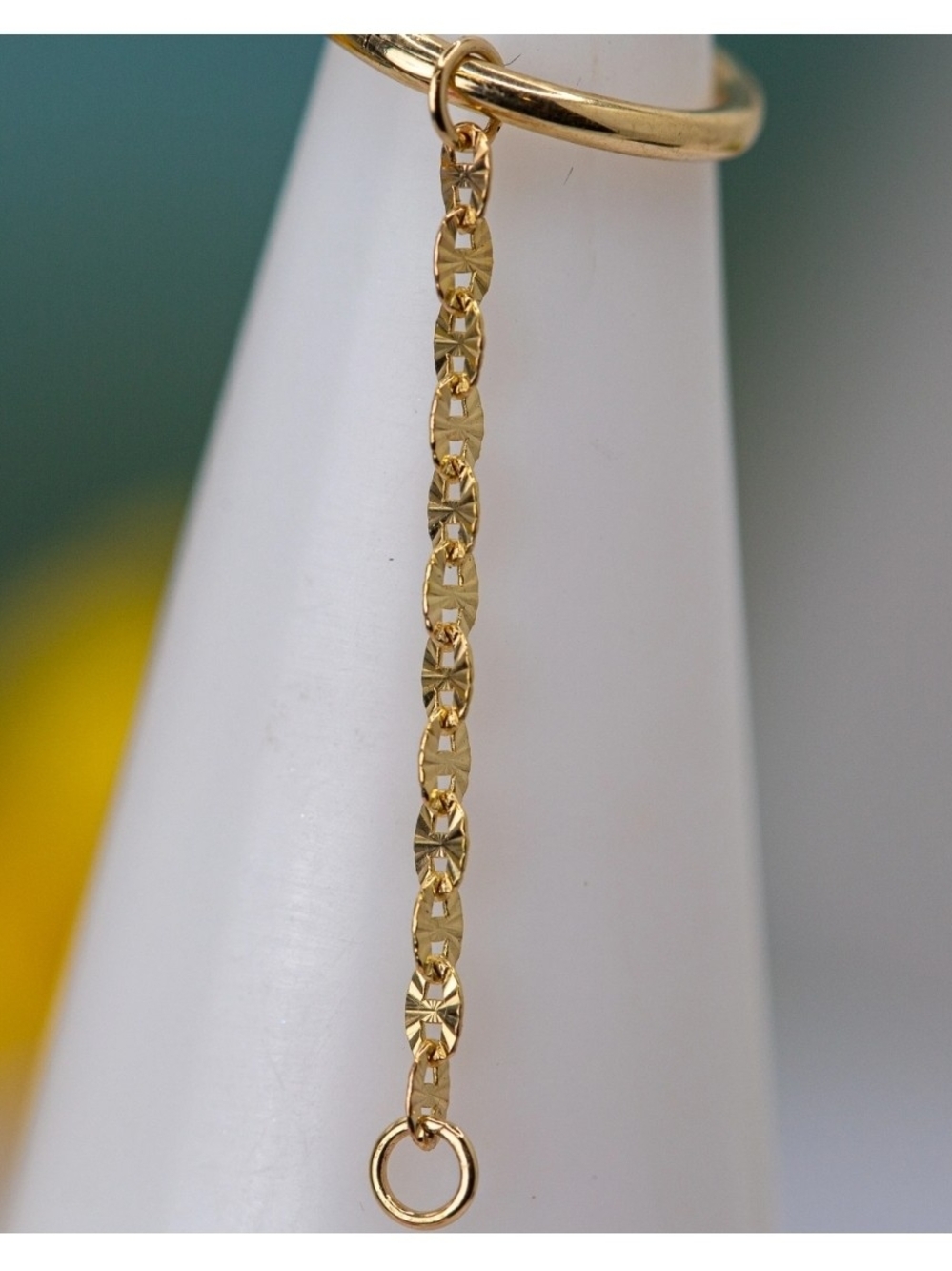 Hialeah Fine Jewelery 14k Solid Gold Chain Attachment